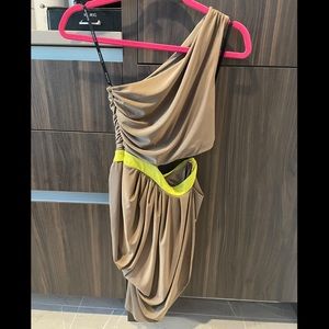 Bebe one shoulder dress